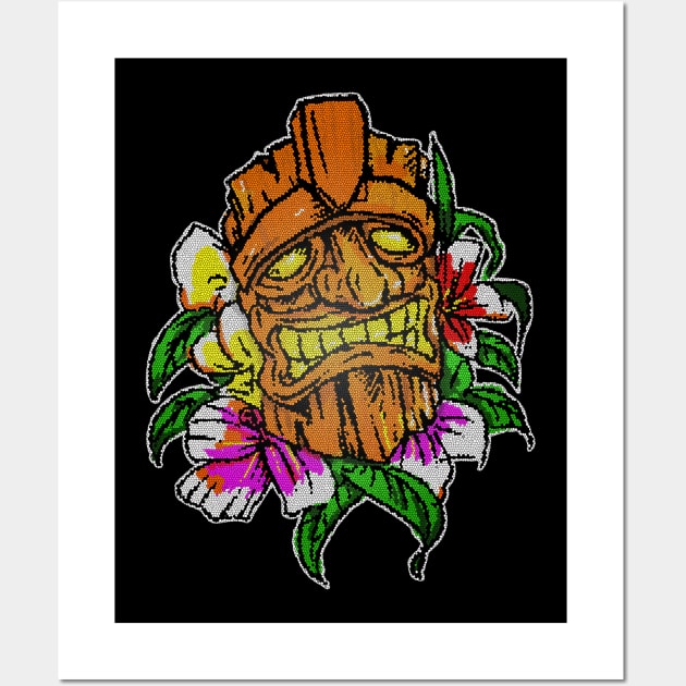 8bit Tiki Wall Art by silentrob668